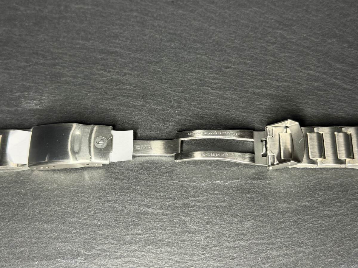 Original Yema Stainless Steel Bracelet 19mm with Security Folding Clasp