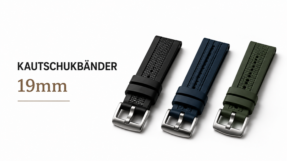 Kautschuk/Rubber Armbänder 19mm