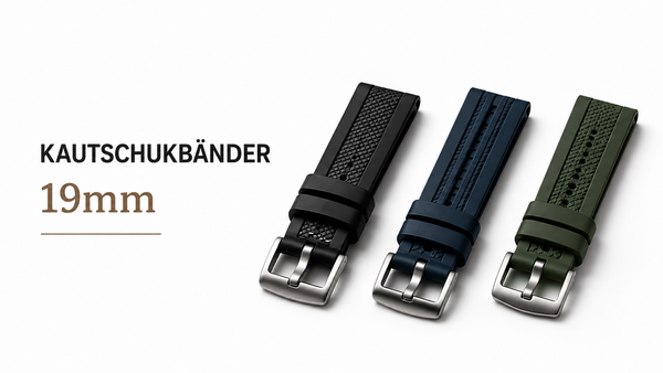 Kautschuk/Rubber Armbänder 19mm