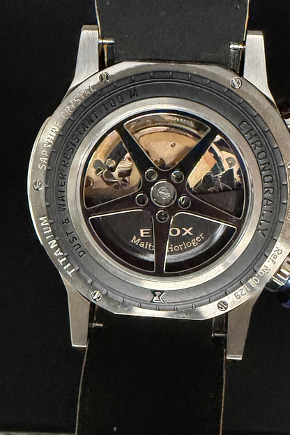 Edox Chronorally Automatik Chronograph Ref. 01129 TBUCBR BUBR