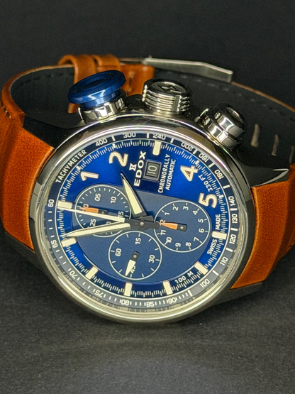 Edox Chronorally Automatik Chronograph Ref. 01129 TBUCBR BUBR