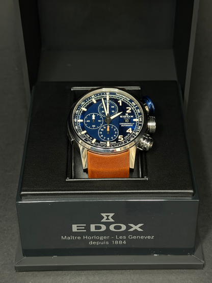Edox Chronorally Automatik Chronograph Ref. 01129 TBUCBR BUBR