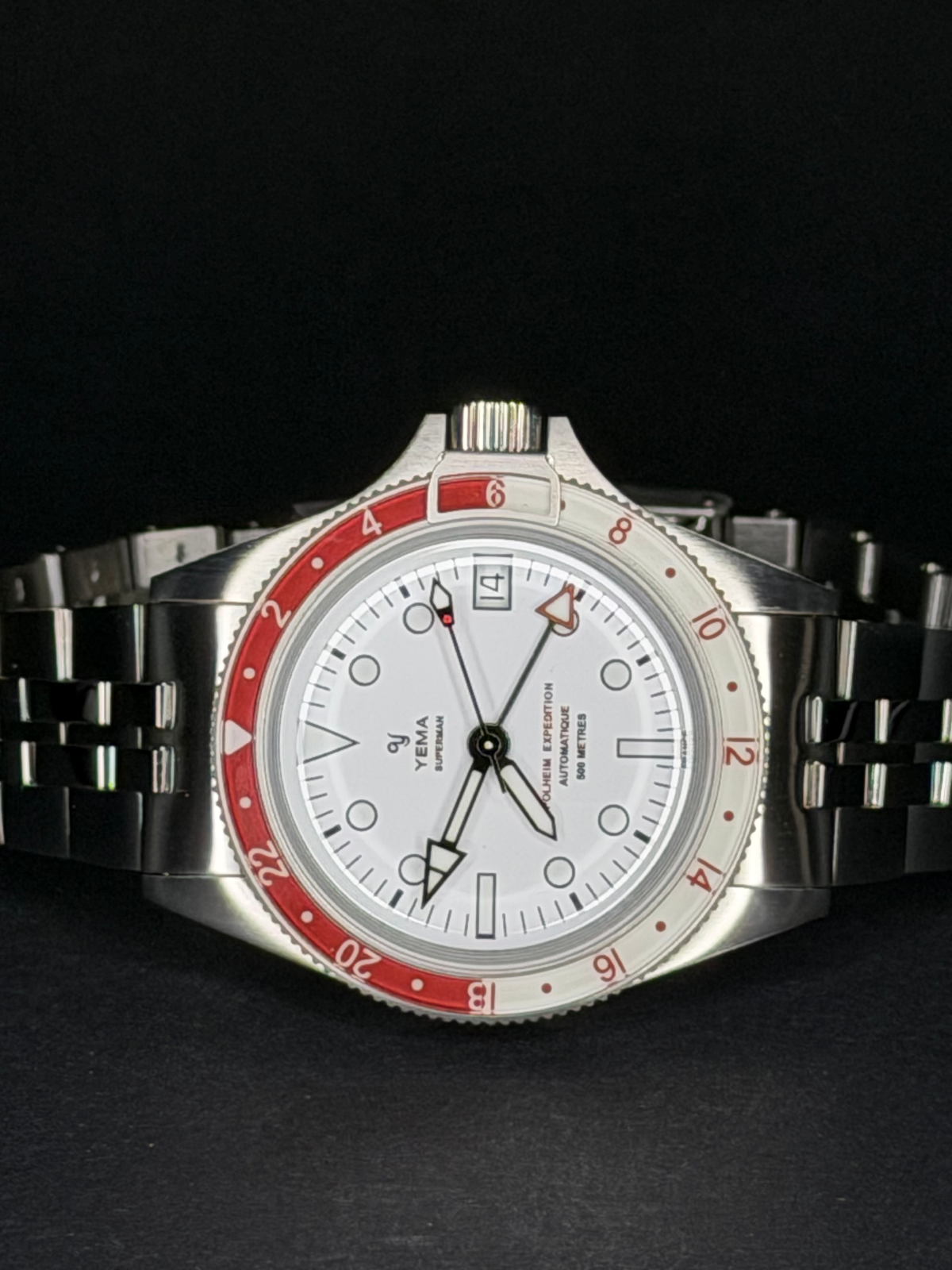 Yema SUPERMAN 500 GMT POLHEIM LIMITED EDITION  Nummer 1 von 100  YGMT23PLM-BMS