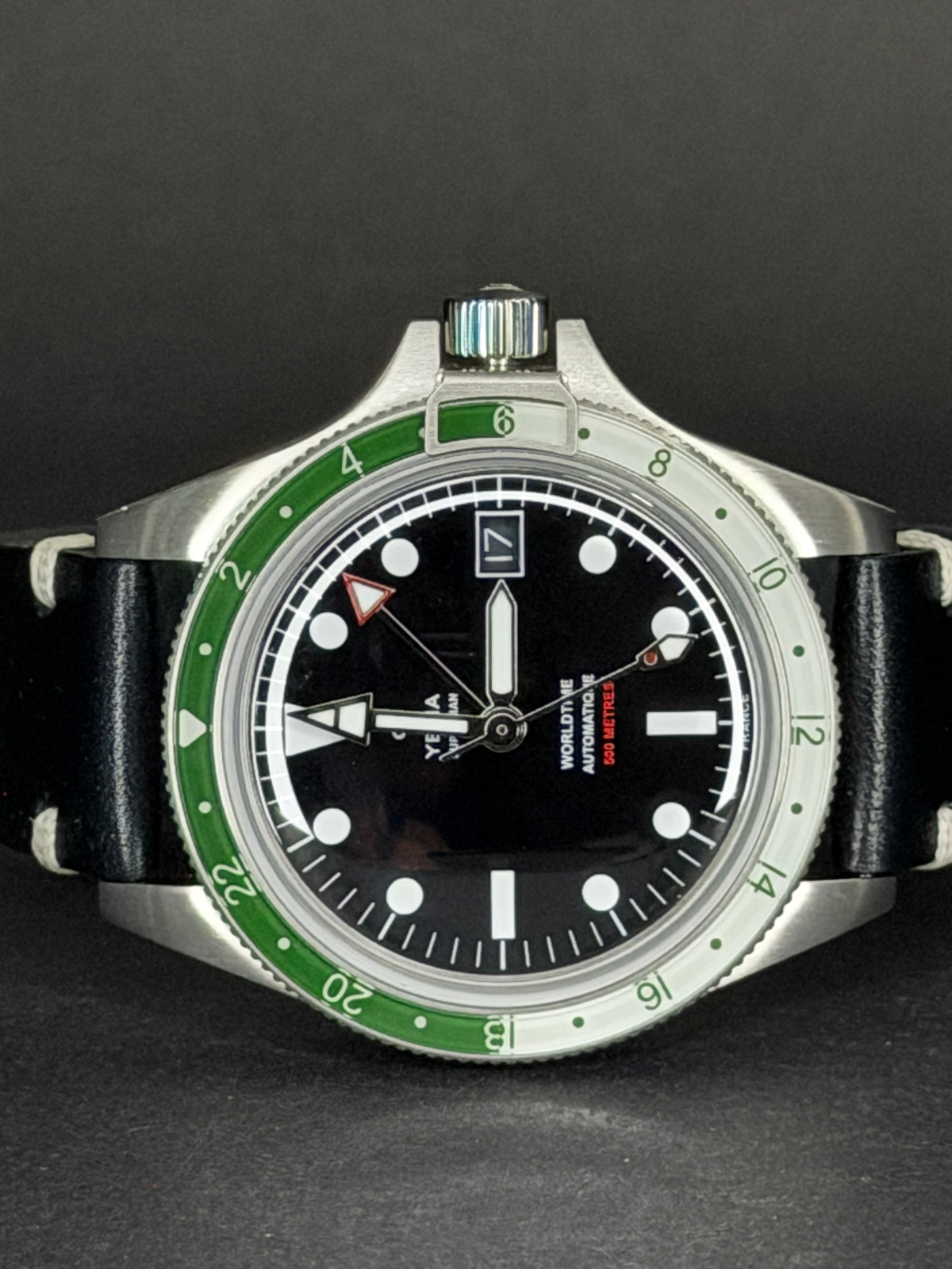 Yema SUPERMAN WORLDTIME GMT STEEL YGMT23A41-AA62S