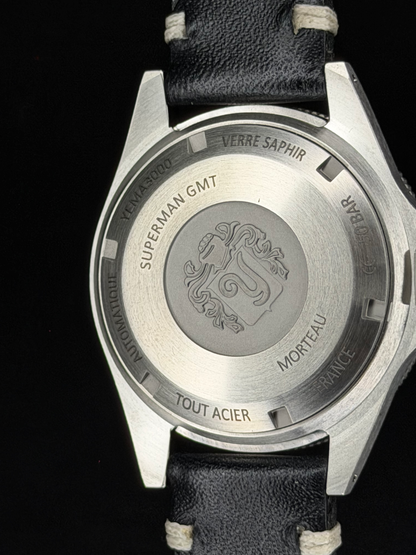 Yema SUPERMAN WORLDTIME GMT STEEL YGMT23A41-AA62S