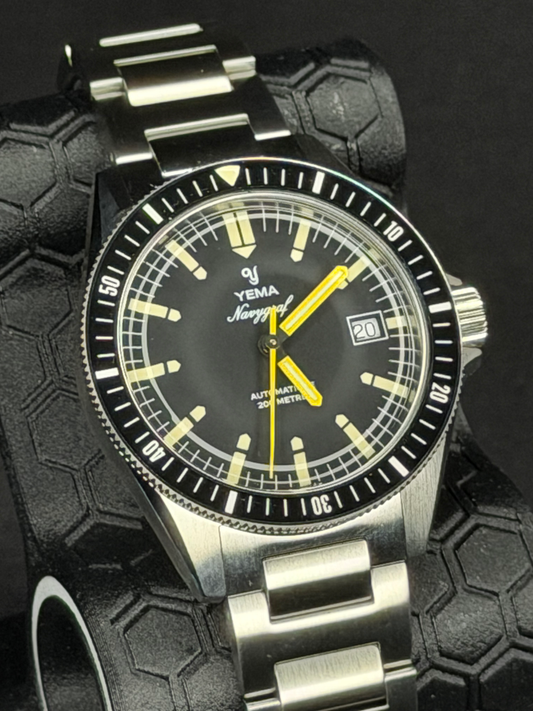 Yema Navygraf Heritage Black Dial – Ref. YNAV25-AM