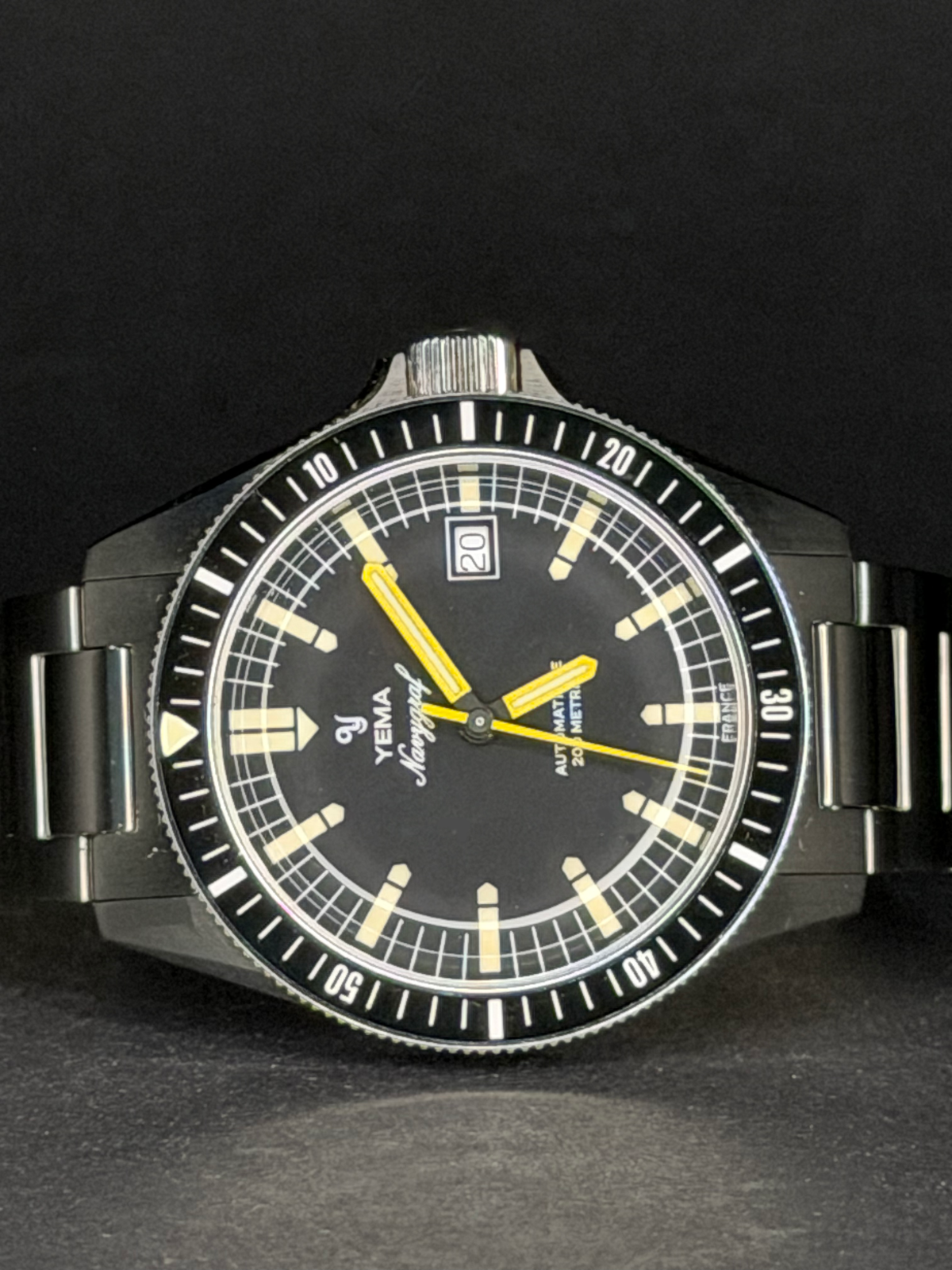 Yema Navygraf Heritage Black Dial – Ref. YNAV25-AM
