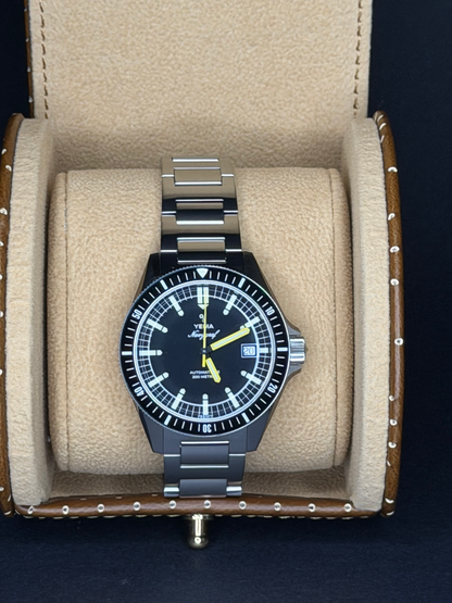 Yema Navygraf Heritage Black Dial – Ref. YNAV25-AM