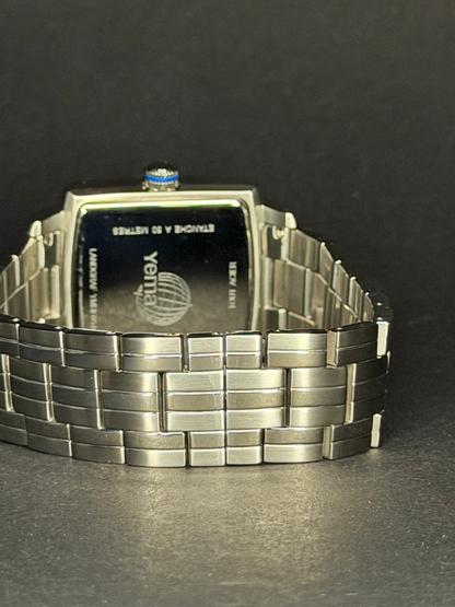 Yema Landgraf Rectangular retrograde GMT Big Date Vintage NOS YMHF0516