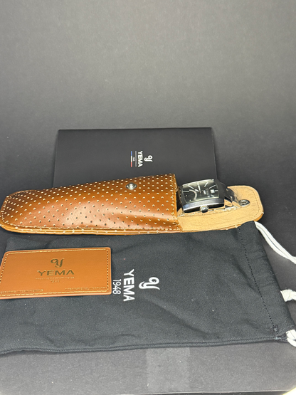 Yema Landgraf Rectangular retrograde GMT Big Date Vintage NOS YMHF0516
