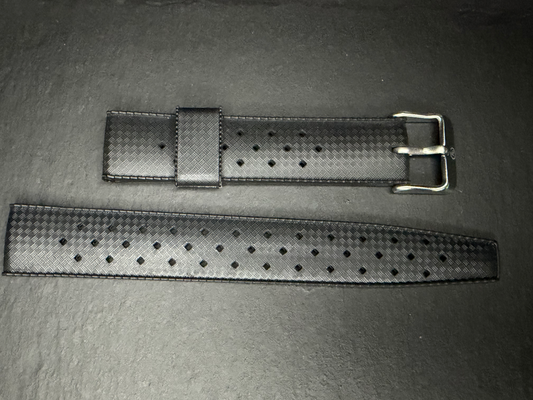 Yema Tropic Rubber Strap 19mm Black Ref. YSUP-TP19-SS