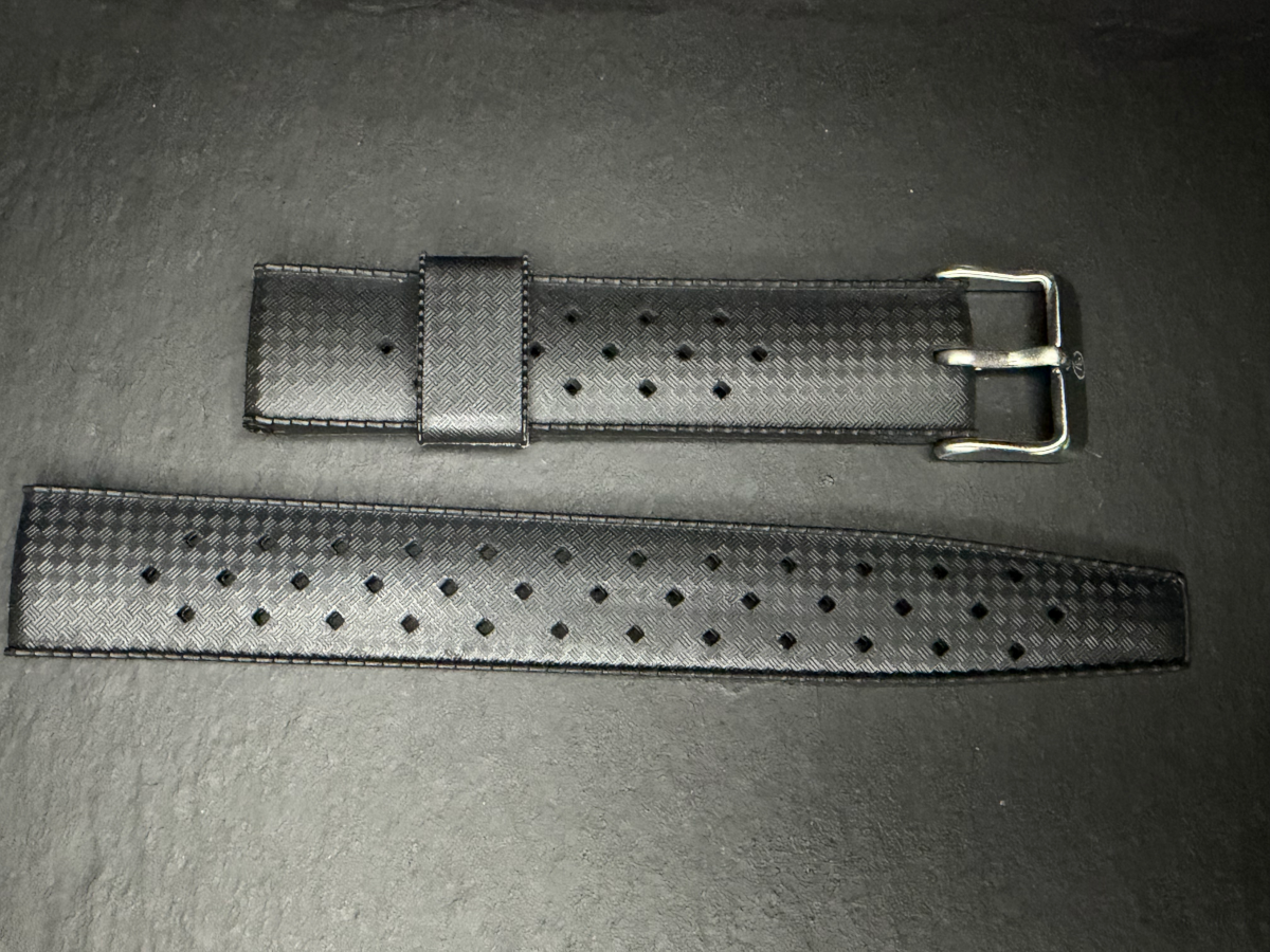 Yema Tropic Rubber Strap 20mm Black Ref. YSUP-TP20-SS