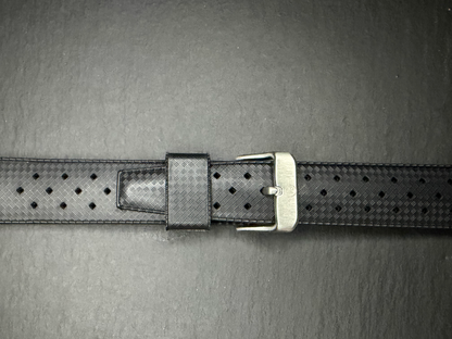 Yema Tropic Rubber Strap 19mm Black Ref. YSUP-TP19-SS