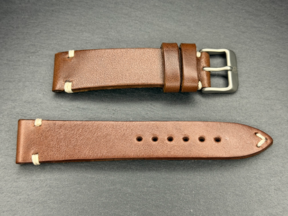 Yema Vintage Lederarmband 20 mm Braun Ref. SYU62-20-SS