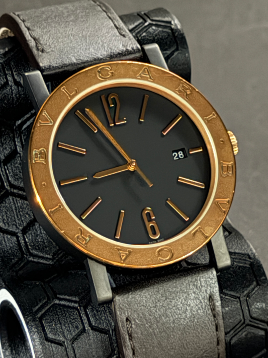 Bvlgari Solotempo Automatik Bronze-Lünette BB41 SB