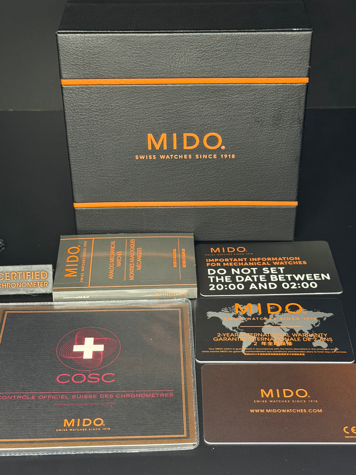 MIDO Baroncelli Chronometer 18K Ref. M027.408.41.011.00