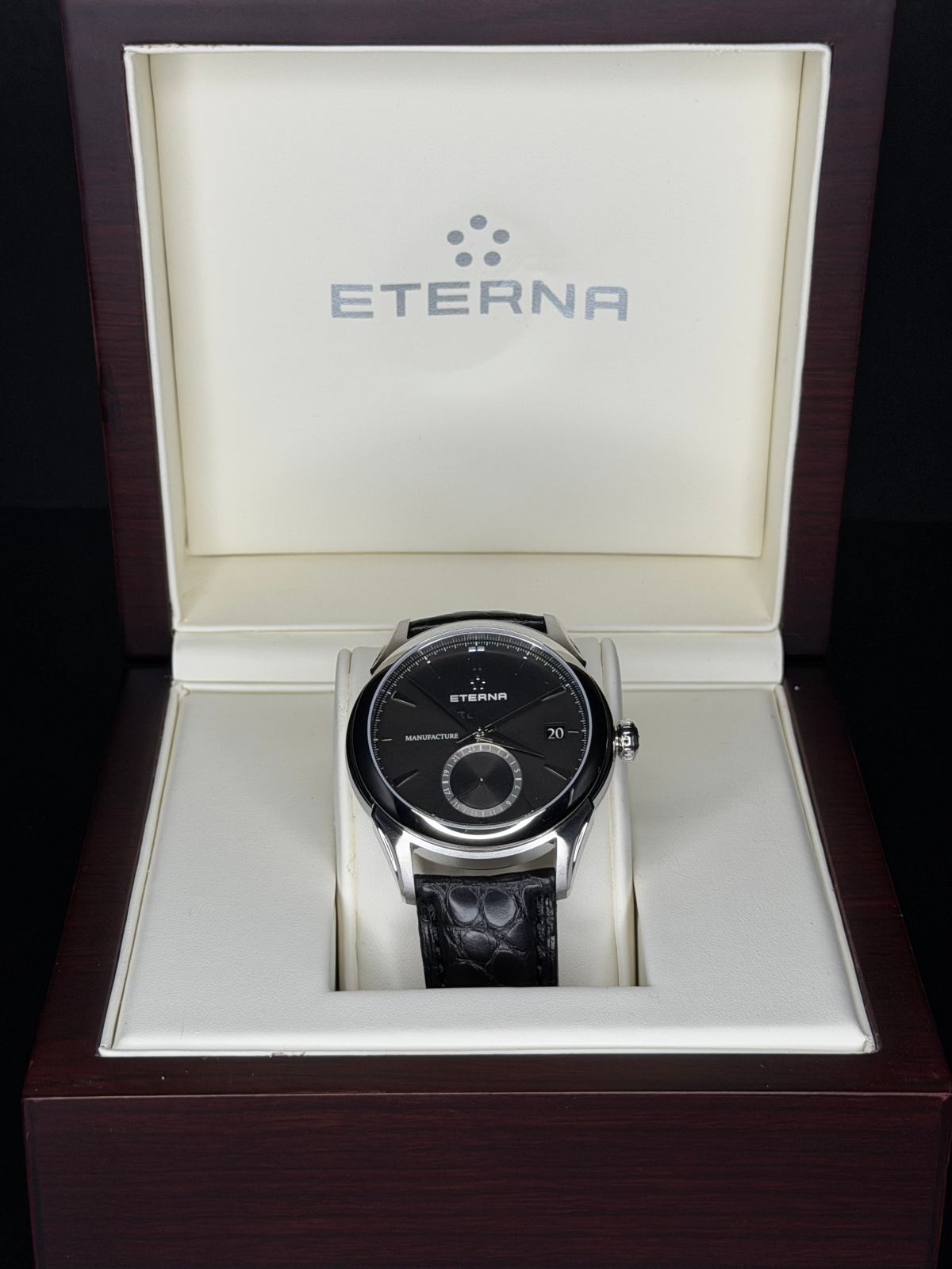 Eterna 1948 Legacy Manufacture GMT Ref. 7680.41.41.1175 black dial
